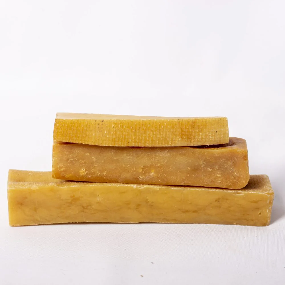 Natural chhurpi dog chew closeup